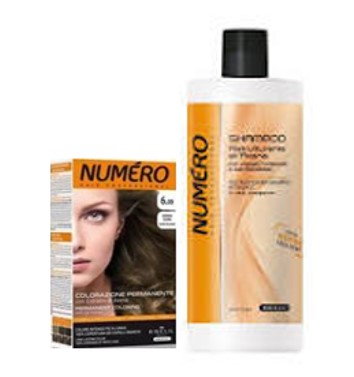 NUMERO ZESTAW – Szampon z owsem 1000 ml + farba NUMERO # 6.00 Ciemny blond 140 ml