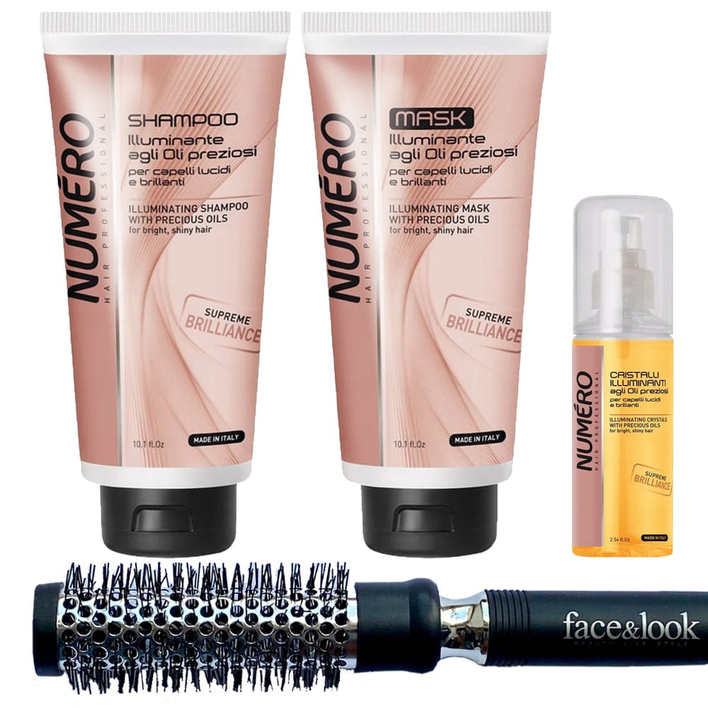 NUMERO Mega Zestaw do włosów Nabłyszczający z Olejkami Szlachetnymi