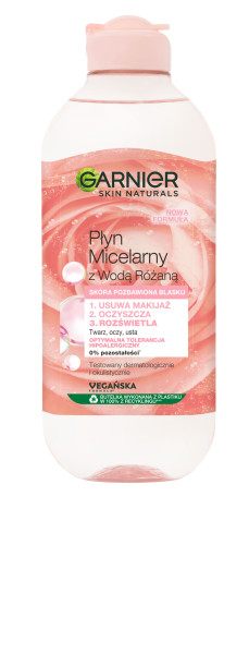 PŁYN MICELARNY Z WODĄ RÓŻANĄ 400ML - obrazek 3