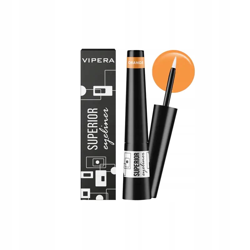 VIPERA Eyeliner SUPERIOR w buteleczce z precyzyjnym aplikatorem 10 pomarańczowy 3ml