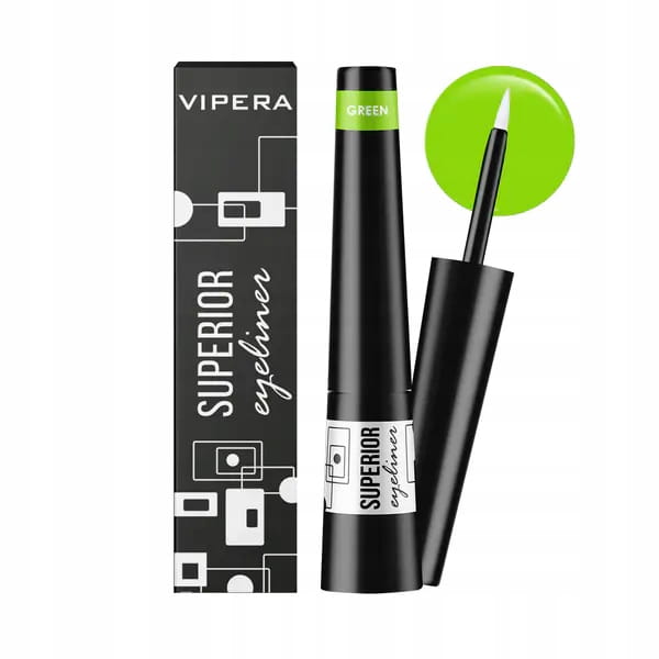 VIPERA Eyeliner SUPERIOR w buteleczce z precyzyjnym aplikatorem 11 zielony 3ml