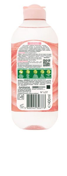 PŁYN MICELARNY Z WODĄ RÓŻANĄ 400ML - obrazek 4
