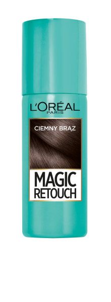 L`Oreal Magic Retouch Błyskawiczny retusz odrostów w sprayu Ciemny Brąz 75ml