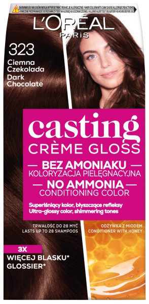 L’Oreal Paris Casting Creme Gloss farba do włosów 323 Ciemna Czekolada