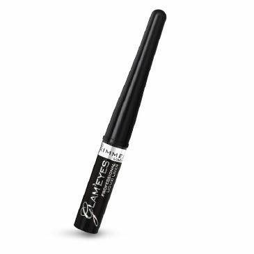 Rimmel Glam'eyes Professional eyeliner w płynie 001 Glamour Black 3.5ml - obrazek 2
