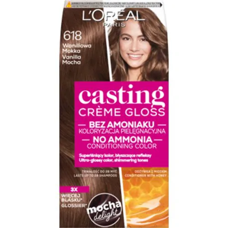 L’Oreal Paris Casting Creme Gloss farba do włosów 618 Waniliowa Mokka