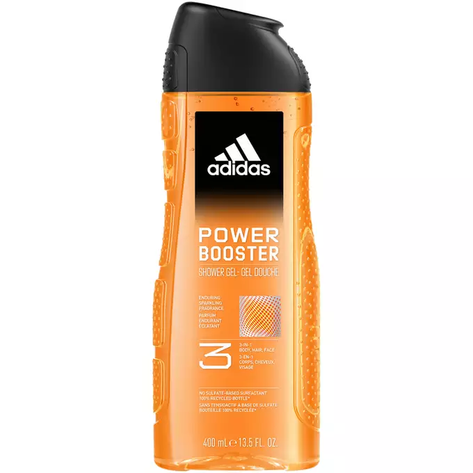 ADIDAS POWER BOOSTER SHOWER GEL 3-IN-1 400ML