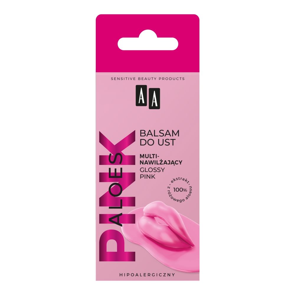 AA ALOES PINK BALSAM DO UST GLOSSY PINK 10 G