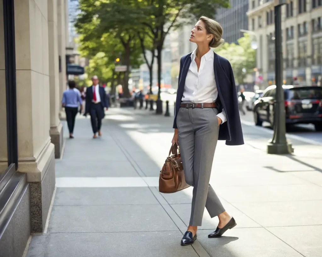 Szare spodnie – stylizacje i jak nosić spodnie w tym kolorze?