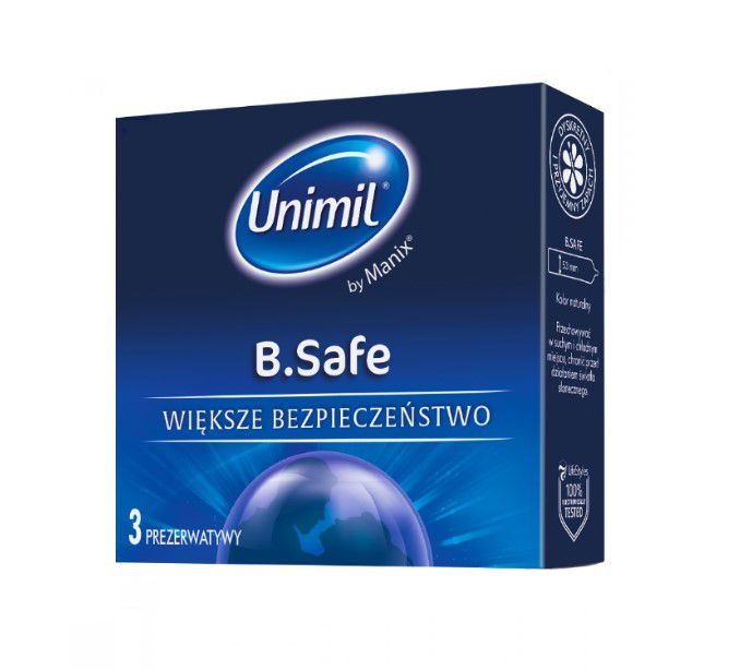 UNIMIL B. Safe prezerwatywy 3szt.