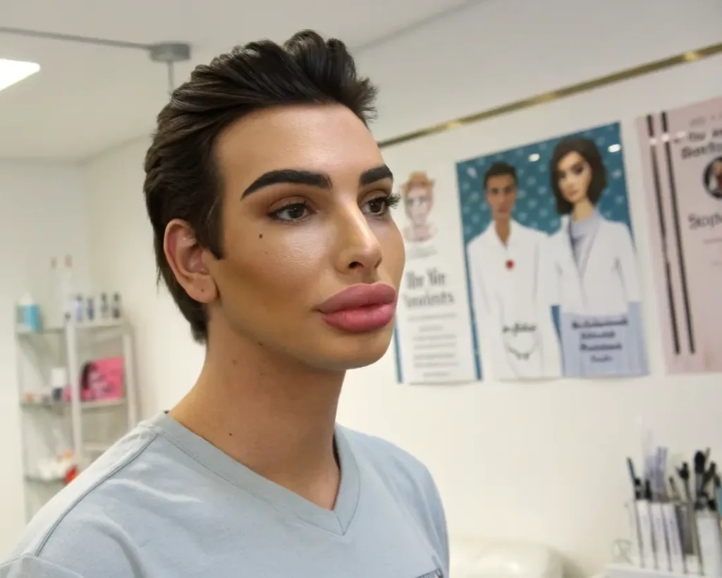 Ten mężczyzna wydał 130 tys funtów, żeby wyglądać jak Kim Kardashian!