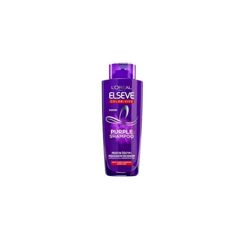 L’Oreal Paris Elseve Color-Vive Purple Shampoo fioletowy szampon przeciw żółtym i miedzianym odcieniom 200ml