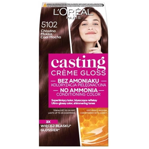 L’Oreal Paris Casting Creme Gloss farba do włosów 5102 Chłodna Mokka