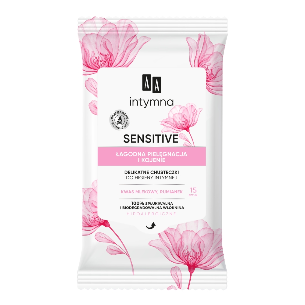 AA Chusteczki Do Higieny Intymnej Sensitive