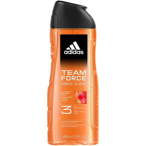 ADIDAS TEAM FORCE SHOWER GEL 3-IN-1 400ML