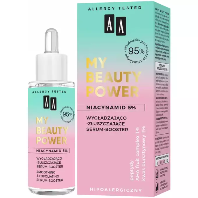 AA MY BEAUTY POWER Wygładzająco-złuszczające serum-booster 30 ml