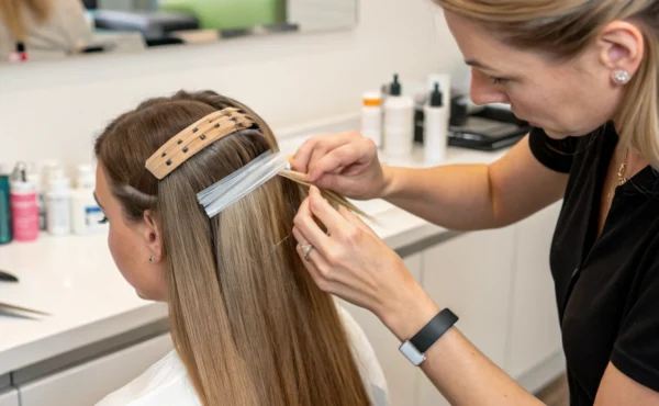 Jak wygląda przedłużanie włosów metodą kanapkową?