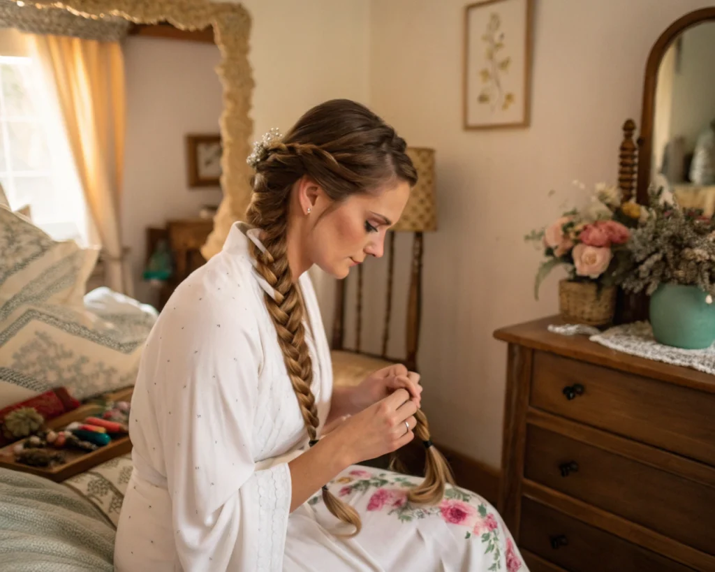 Jak zrobić dobierany warkocz?