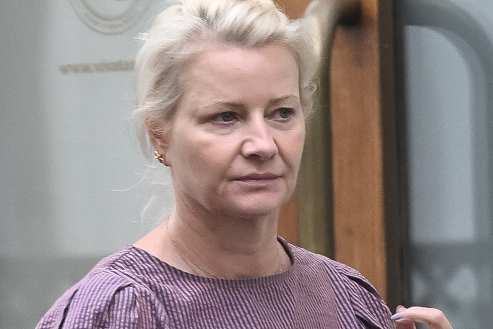 Małgorzata Kożuchowska w koronkowych spodniach z falbanką