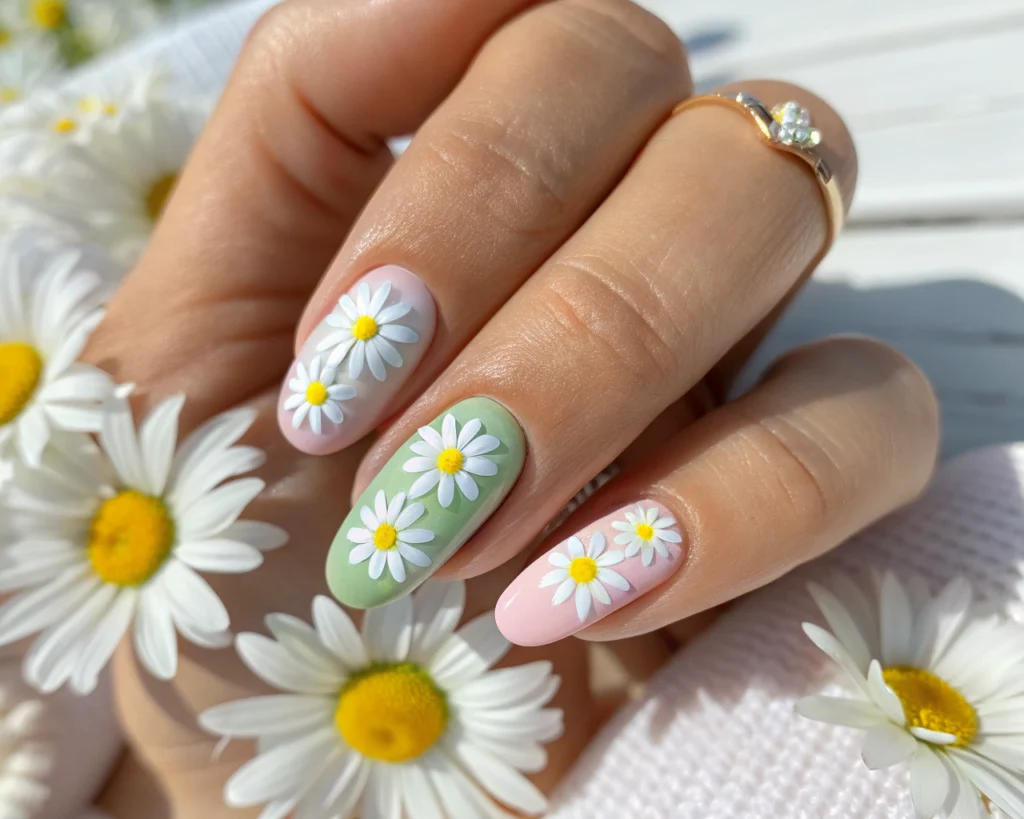 Manicure w stokrotki podbija trendy! Jak go wykonać?