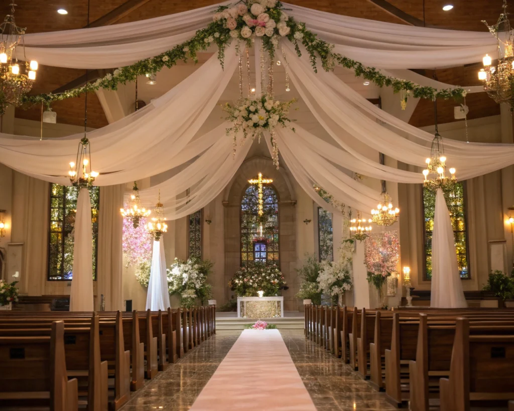 Wystrój kościoła na ślub – jak stworzyć magiczny klimat na ślubnym kobiercu?