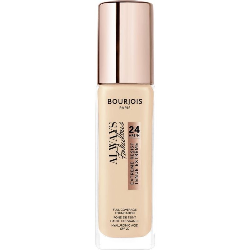 Bourjois Always Fabulous Extreme Resist Foundation SPF20 kryjący podkład do twarzy 100 Rose Ivory 30ml