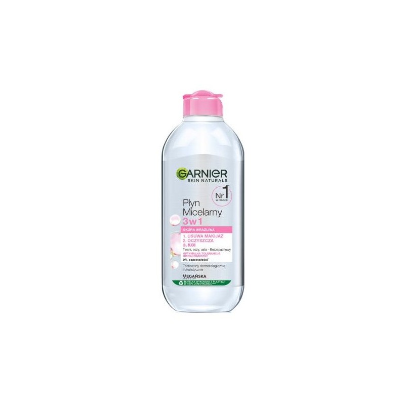 Garnier Skin Naturals płyn micelarny 3w1 skóra wrażliwa