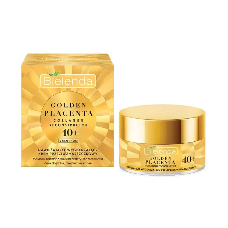 Bielenda Golden Placenta 40+ nawilżająco-wygładzający krem przeciwzmarszczkowy 50ml