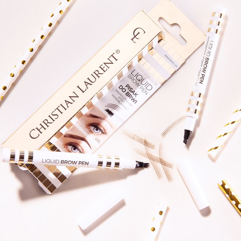 Pisak do brwi Christian Laurent. Profesjonalny efekt microbladingu