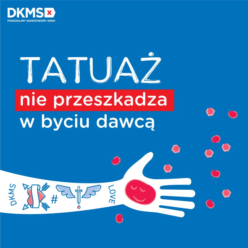 Czy tatuaż to przeszkoda, by zostać dawcą szpiku?
