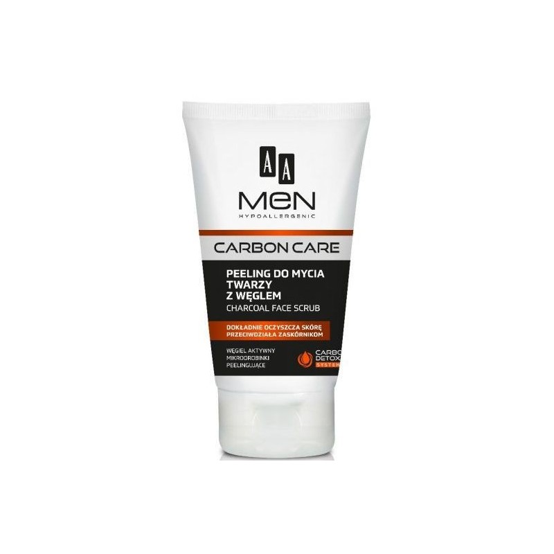 AA Men Carbon Care peeling do mycia twarzy z węglem 150ml