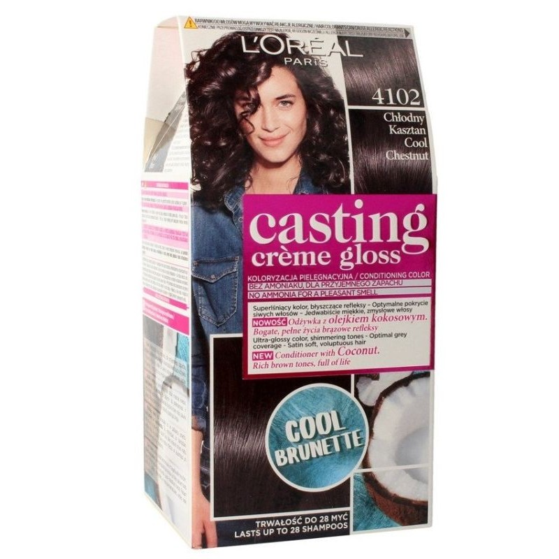 L’Oreal Paris Casting Creme Gloss farba do włosów 4102 Chłodny Kasztan