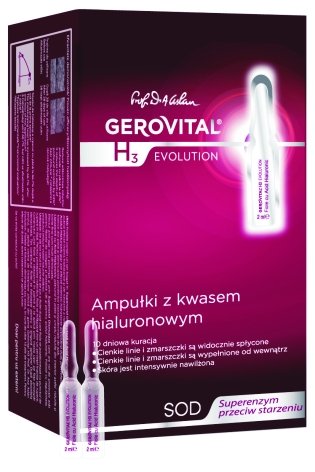 Gerovital H3 Evolution Ampułki z kwasem hialuronowym