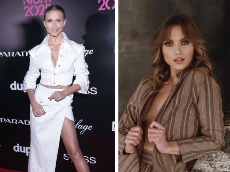 Agnieszka Kaczorowska w najmodniejszych glazed donut nails!