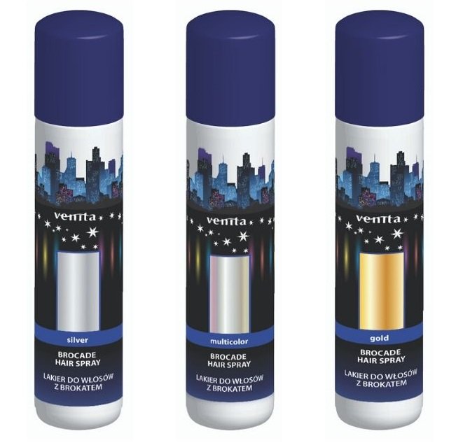 Lakier do włosów z brokatem Venita